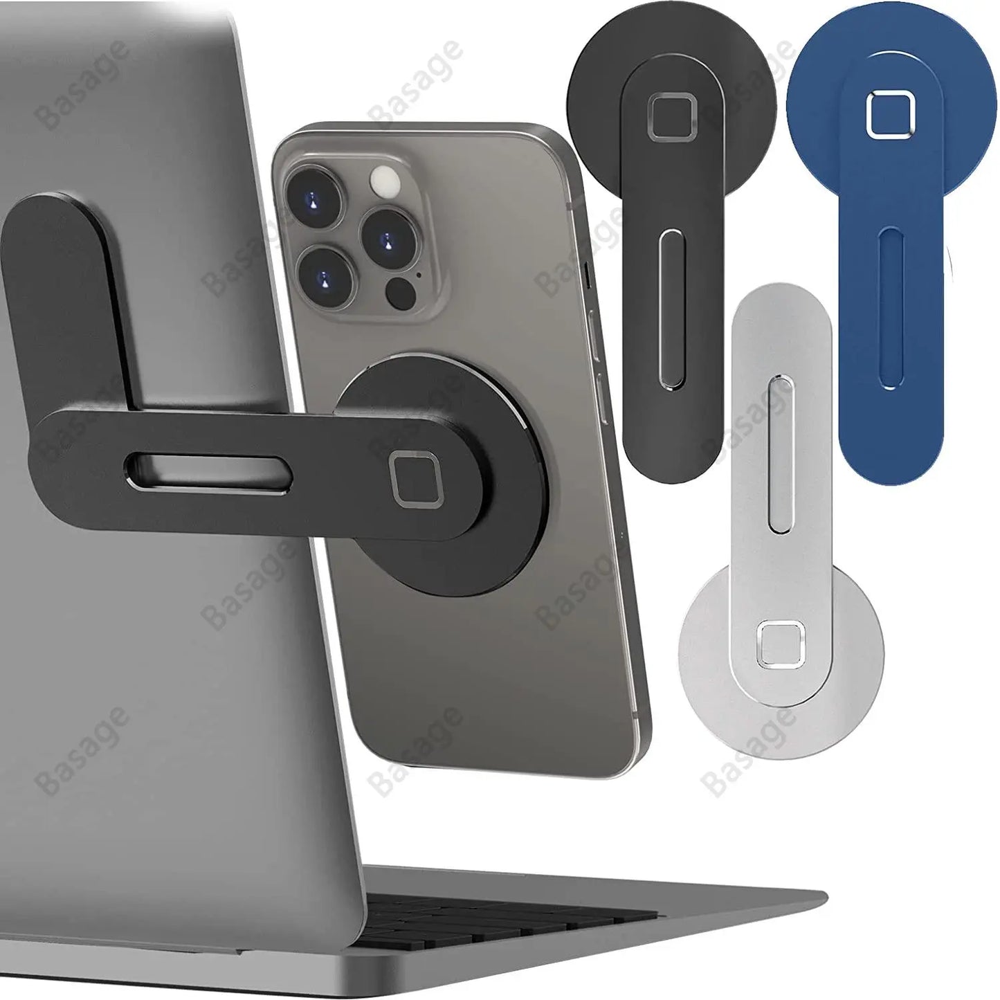 The "I Can’t Believe It’s Not a Phone Stand" - The Magical Magnetic Hugger for Your Laptop and Cells, Slimmer than a Diet Soda!