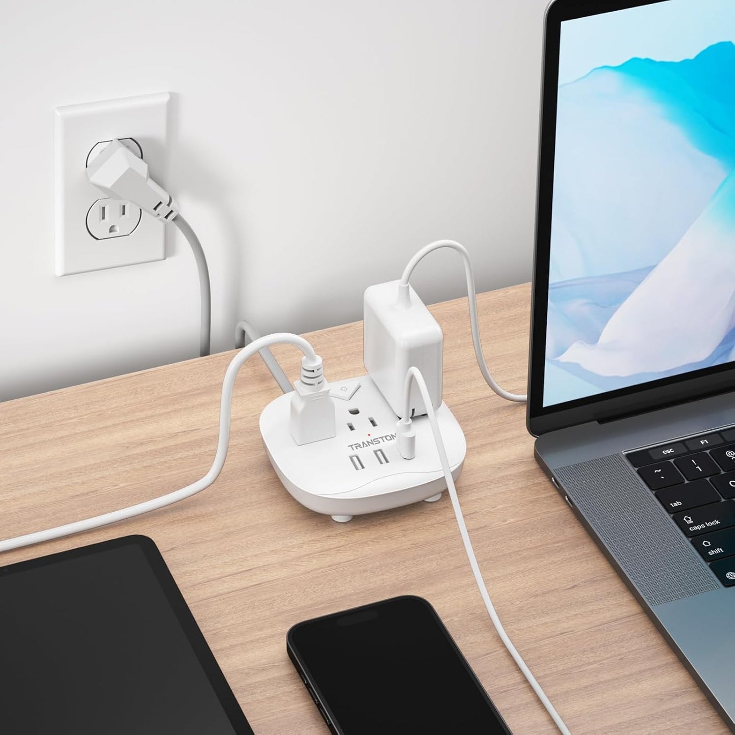 Plug Party Central: 3 Outlets, 3 USBs, and 5 Feet of Freedom – Perfect for Nightstand Shenanigans, Office Hoedowns, and Travel Tangles!