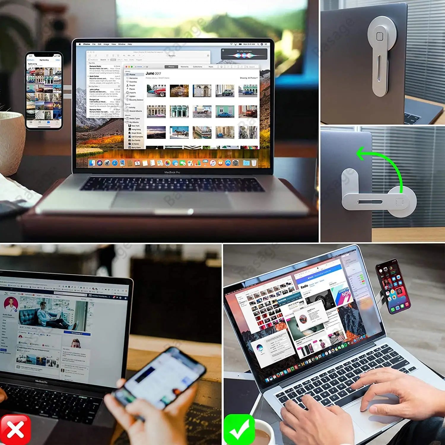 The "I Can’t Believe It’s Not a Phone Stand" - The Magical Magnetic Hugger for Your Laptop and Cells, Slimmer than a Diet Soda!