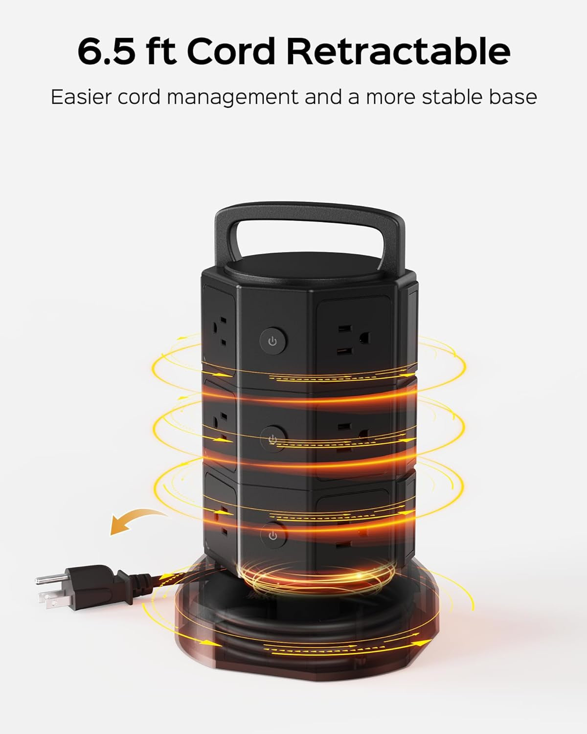 Surge-ious Power Tower: The Ultimate Outlet Party with More USB Ports Than Your Family Reunion!