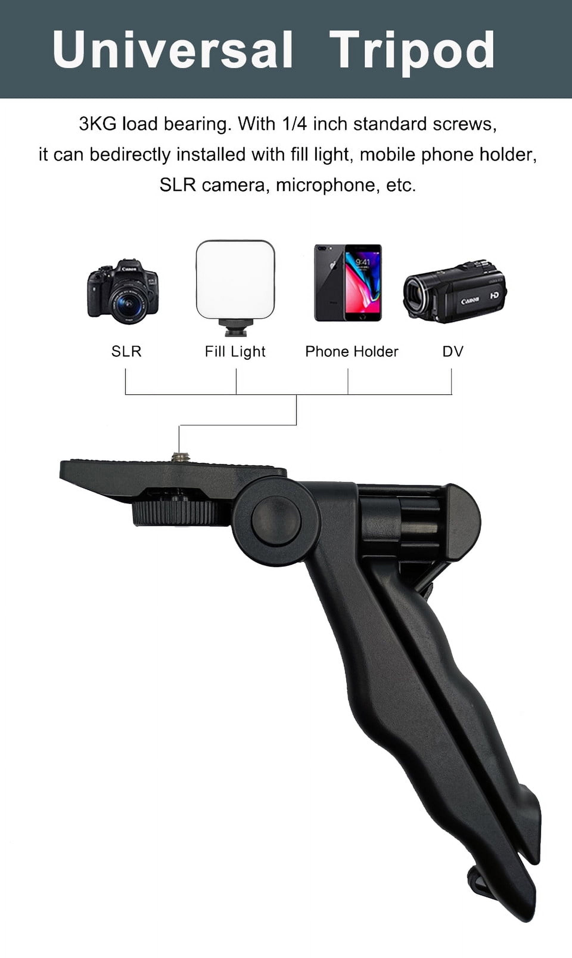 Giggle-Worthy Smartphone Vlogging Kit: Tripod For Your Phone, Tiny Mic For Your Biggest Dreams, and LED Light to Shine Brighter Than Your Ex's Future! Perfect for TikTok Shenanigans and YouTube Stardom!