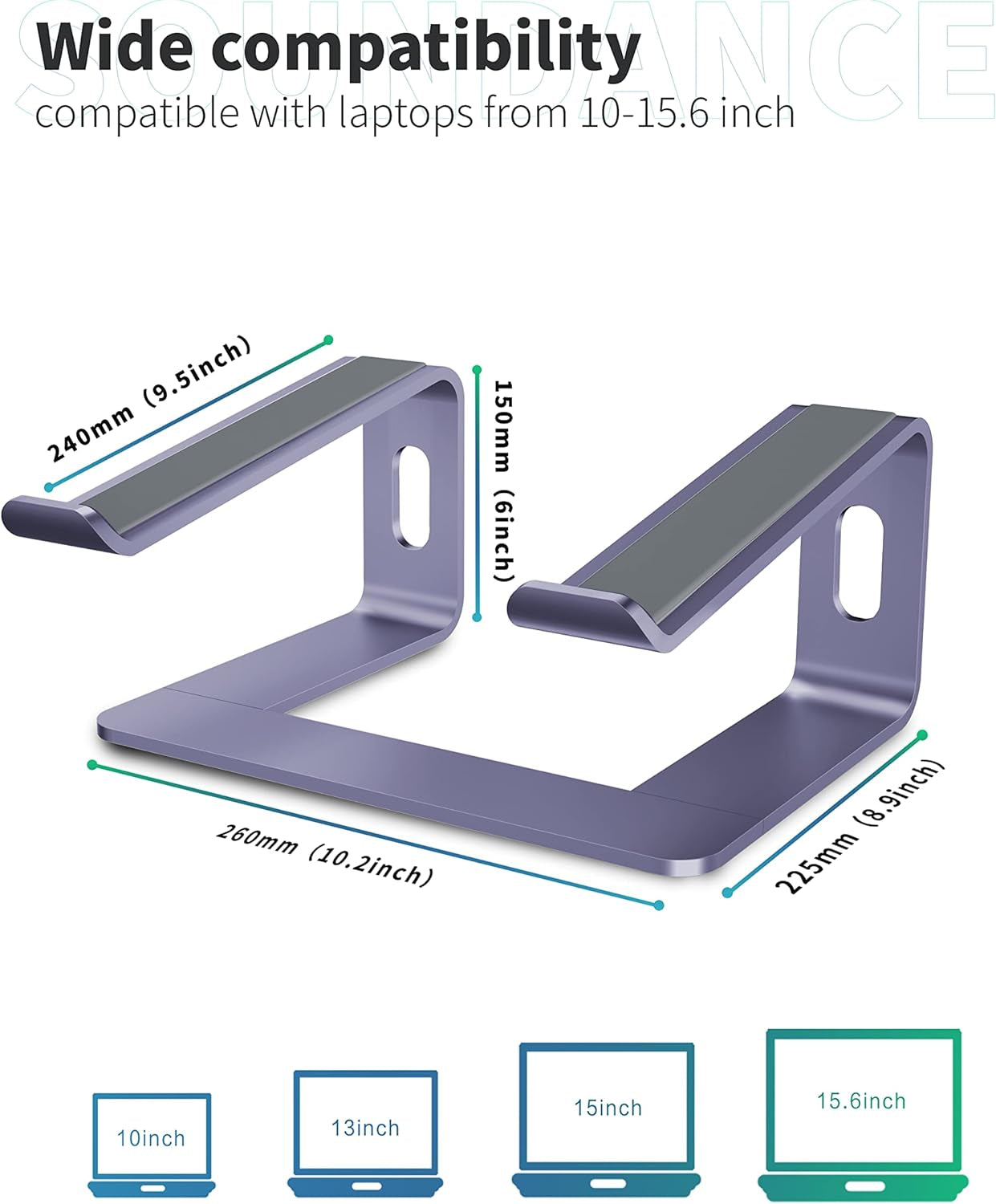Purple Perch for Your Pile of Pixels: Elevate Your Laptop and Your Mood with This Fancy Metal Stand!
