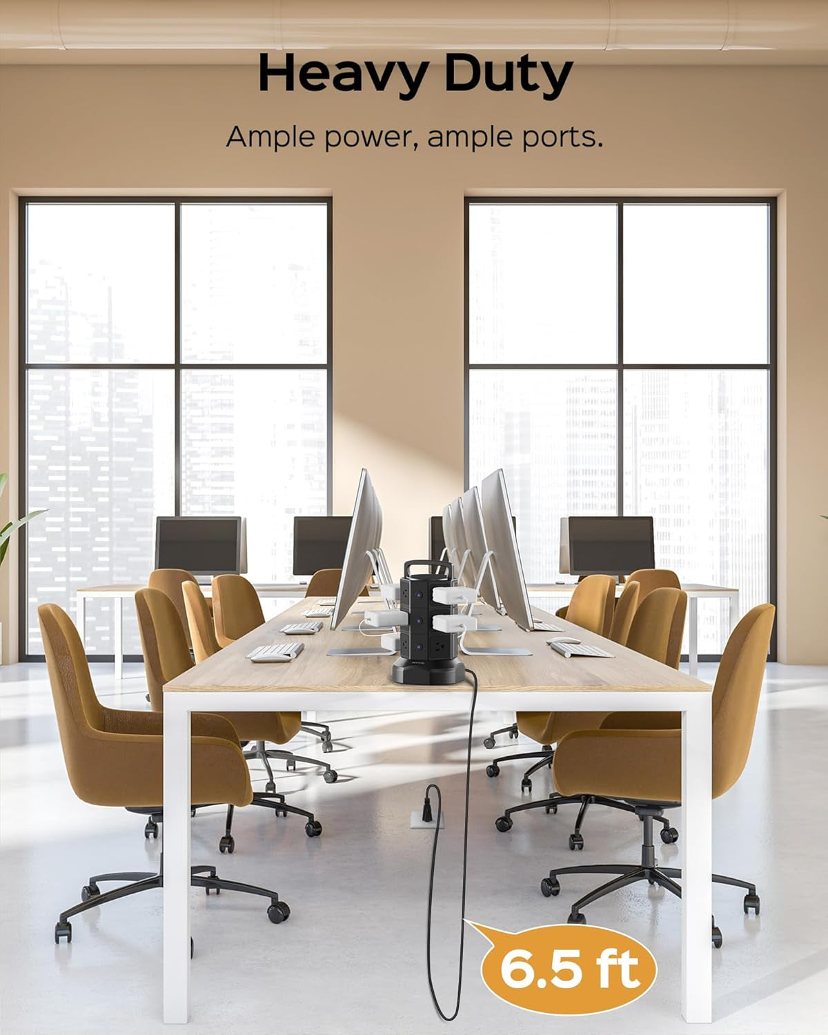Surge-ious Power Tower: The Ultimate Outlet Party with More USB Ports Than Your Family Reunion!