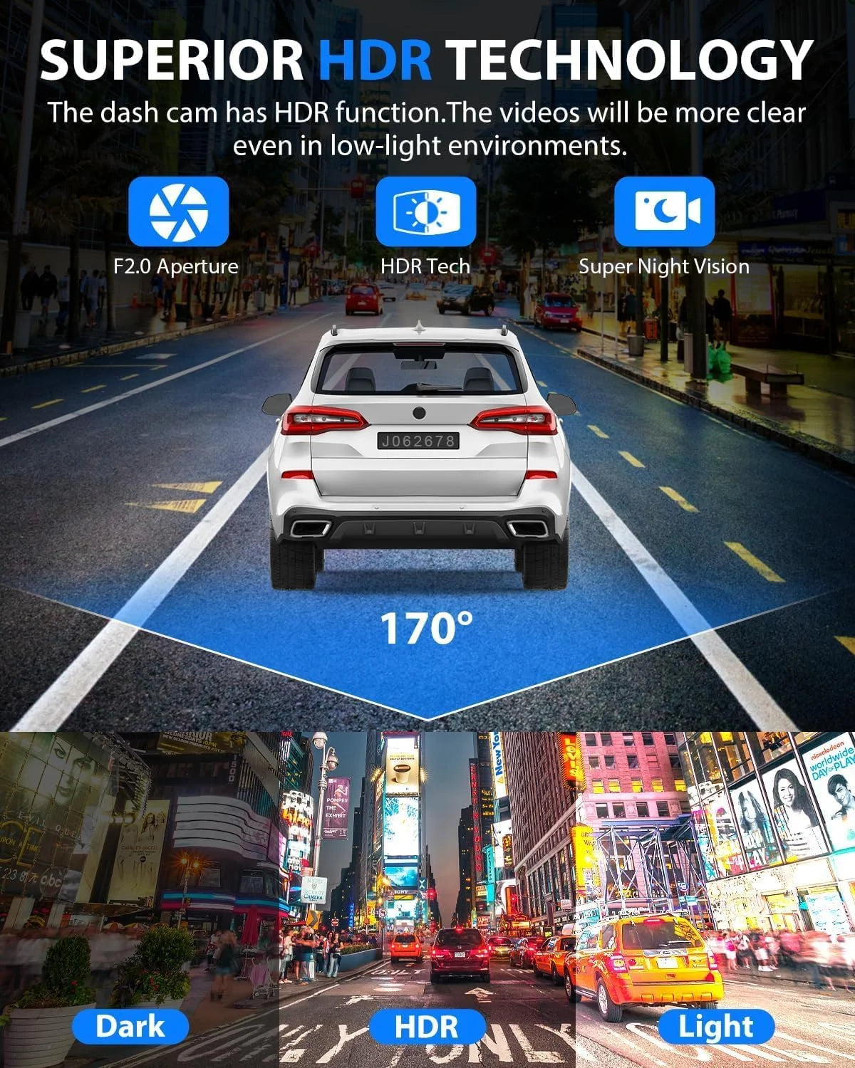 Triple Trouble Cam: The Nosey Neighbors Version with Night Vision, 4K Shenanigans, and Enough Storage to Catch All Your Backseat Karaoke Moments!