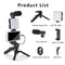 Giggle-Worthy Smartphone Vlogging Kit: Tripod For Your Phone, Tiny Mic For Your Biggest Dreams, and LED Light to Shine Brighter Than Your Ex's Future! Perfect for TikTok Shenanigans and YouTube Stardom!