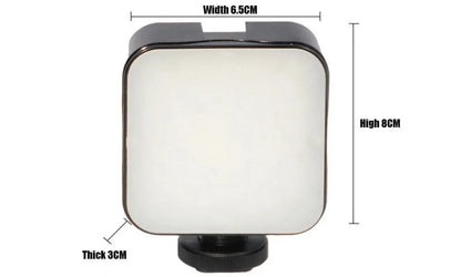 Giggle-Worthy Smartphone Vlogging Kit: Tripod For Your Phone, Tiny Mic For Your Biggest Dreams, and LED Light to Shine Brighter Than Your Ex's Future! Perfect for TikTok Shenanigans and YouTube Stardom!