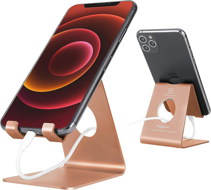 The Phone-Pampering Throne: A Rose Gold Royal Cradle for Your Pocket-Sized Palace!