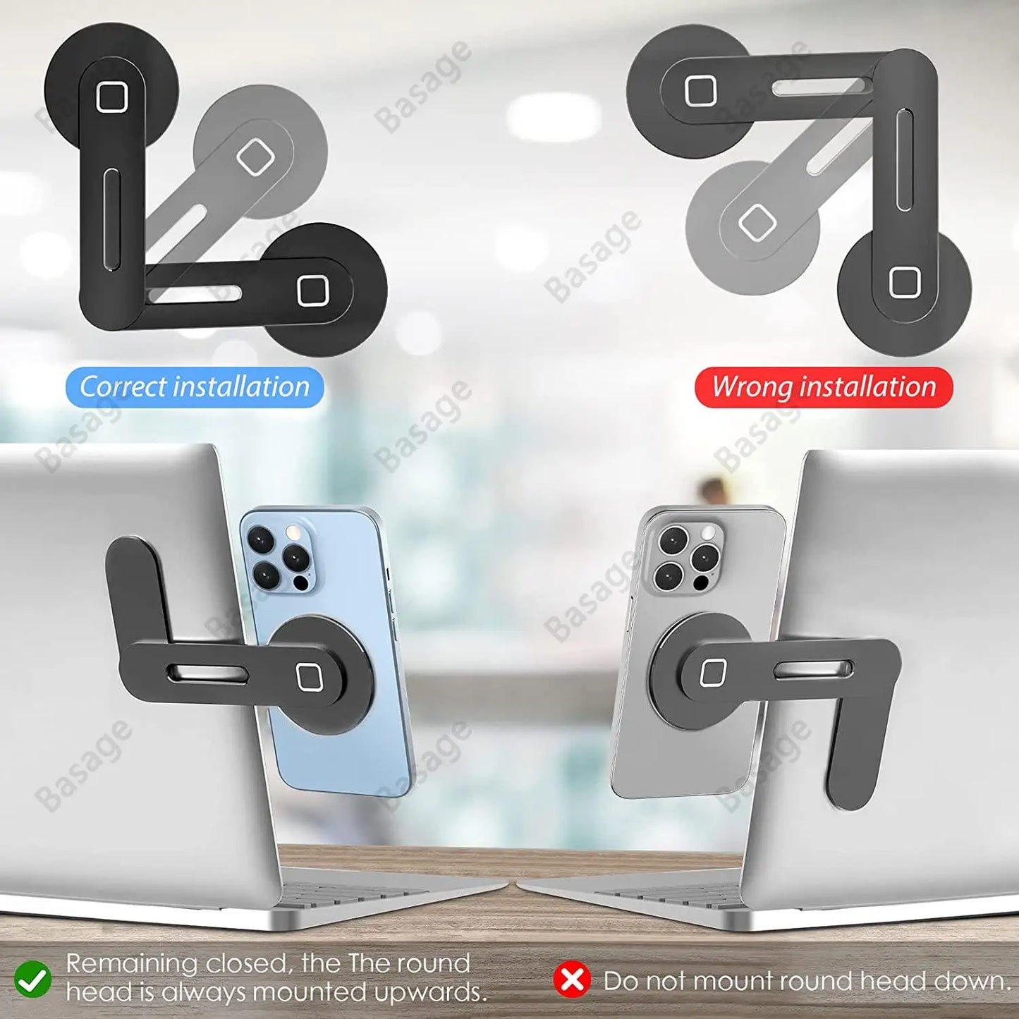 The "I Can’t Believe It’s Not a Phone Stand" - The Magical Magnetic Hugger for Your Laptop and Cells, Slimmer than a Diet Soda!