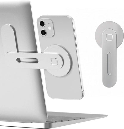 The "I Can’t Believe It’s Not a Phone Stand" - The Magical Magnetic Hugger for Your Laptop and Cells, Slimmer than a Diet Soda!